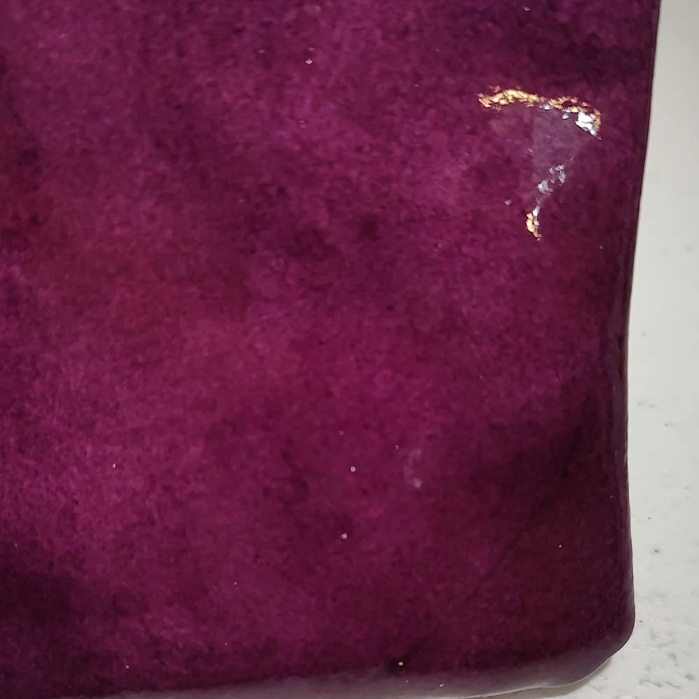 Dooney & Bourke Deep Purple Patent Leather Wristlet Mini Purse - Picture 12 of 16